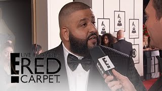 Major Key Alert: DJ Khaled Arrives at 2016 Grammy Awards | Live from the Red Carpet | E! News