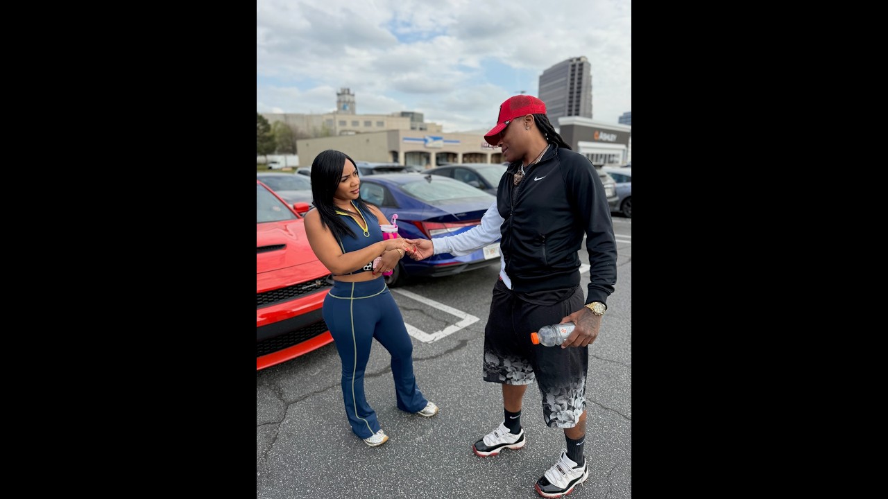 A woman tries to hit on Candace in the gym parking lot