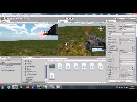 Unity 3D How to create FPS Game Part 4 [Weapon Change]