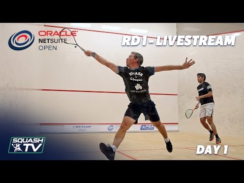 Oracle NetSuite Open Squash 2019 - Rd 1 Livestream - Day 1