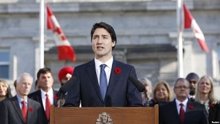 The Swearing-In of Justin Trudeau 2015