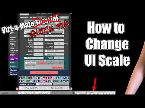 Virt-a-Mate Quick Tip - UI Scale (2021)