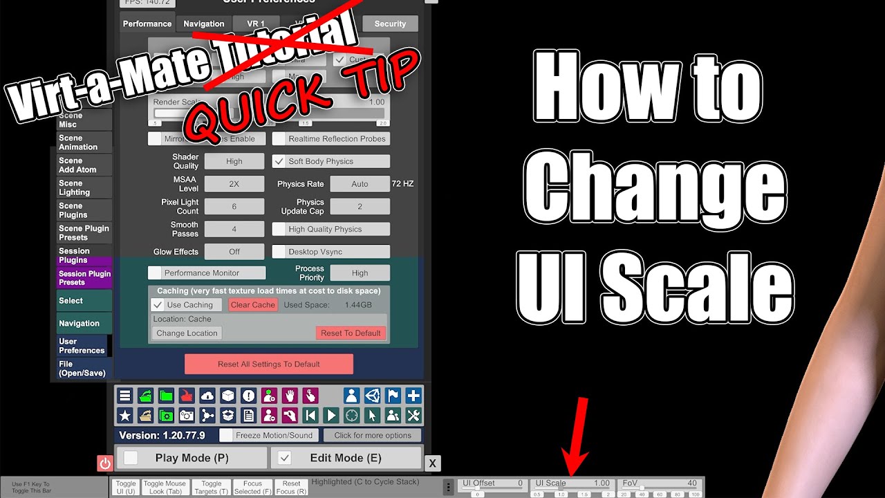 Virt-a-Mate Quick Tip - UI Scale (2021)