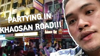 Vlog #3 - PARTYING IN KHAOSAN ROAD (BANGKOK THAILAND) 2019