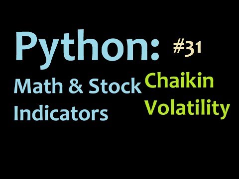 Python math and stocks Chaikin Volatility intro