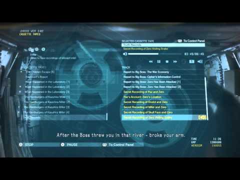 Metal Gear Solid V: The Phantom Pain - Truth Records "Secret Recording of Zero Visiting Snake"
