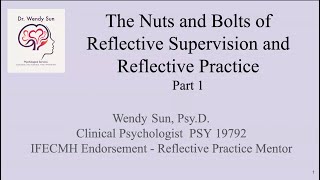 Academy Session 4: Reflective Supervision/Consultation Part I