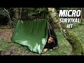 Solo Overnight With A 10 Micro Survival Kit Mylar Shelter