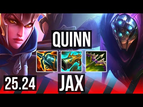 QUINN vs JAX (TOP) | Good KDA: 18/3/8, 45K damage | KR Challenger | 25.24