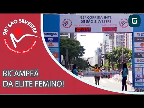 CATHERINE É BICAMPEÃ DA SÃO SILVESTRE! CHEGADA DA ELITE FEMININA ! - 98ª São Silvestre (31/12/23)