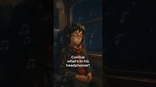 Download lagu He’s listening to something new… curious? 🎧 | #harrypotter #Soundtrack #metalmusic mp3