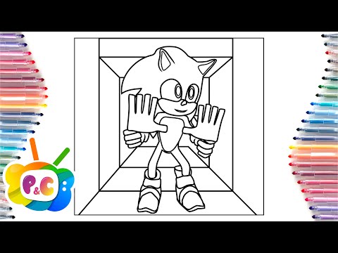 SONIC vs Poppy Playtime Chapter 2 / Sonic 2 coloring pages/ Elektronomia & JJD - Free [NCS Release]