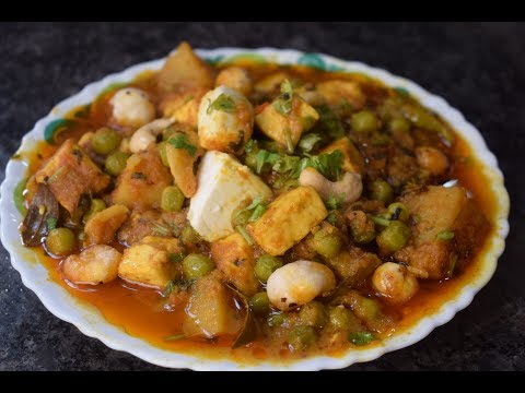 Aloo Matar Paneer Recipe | Restaurant Style Aloo Matar Paneer Recipe by Yasmin Huma Khna