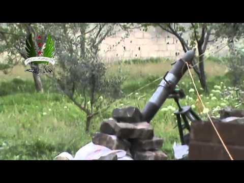 استهداف مقرات النظام في الكلية الحربية في بلدة الدار الكبيرة في ريف حمص بقذائف الهاون من قبل لواء النصر