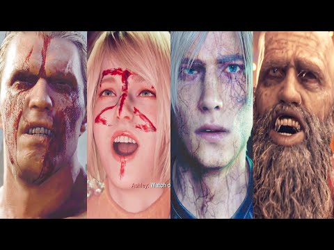 All Characters To Monsters Transformations - Resident Evil 4 Remake 2023