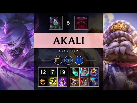 Akali Top vs Ornn - EUW Diamond Patch 25.20