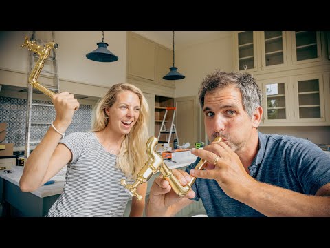 CHATEAU KITCHEN MAKEOVER - These might be the most beautiful kitchen taps in the World.