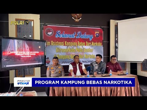 DITRESNARKOBA POLDA SUMBAR LAKUKAN ASISTENSI KAMPUNG BEBAS NARKOBA DI PADANG PANJANG DAN TANAH DATAR