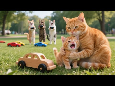 Poor Kitten Gets Teased for Not Having a Car, Mama Cat Works Hard to Buy One for Her ❤️