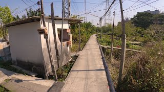 A walk in a poor area of rural Bangkok