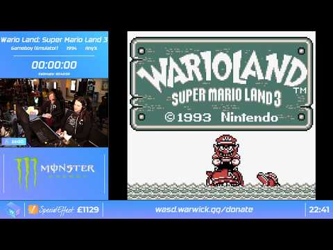 WASD 2020 - Wario Land: Super Mario Land 3 (Any%) in 31:31 by zed0