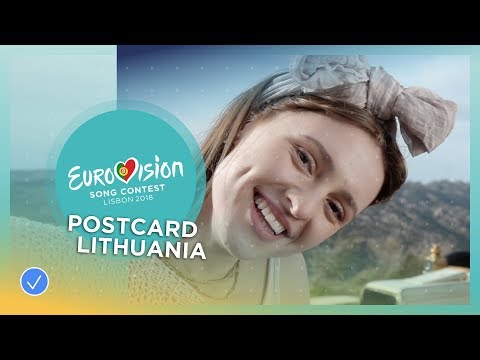 Postcard of Ieva Zasimauskaitė from Lithuania - Eurovision 2018