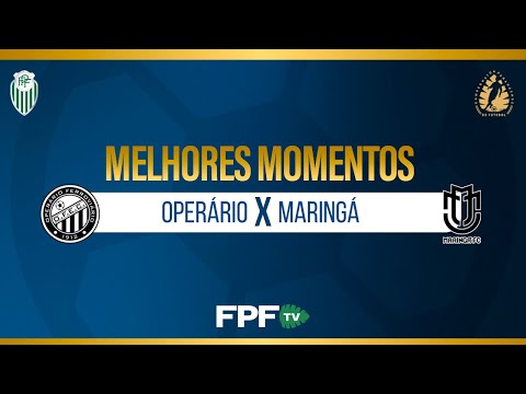 Melhores Momentos| OPERÁRIO 1X1 MARINGÁ | PARANAENSE 2026 | Rodada 2