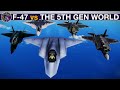 F 47 NGAD 6th Gen Fighter Vs F 22 F 35 J 35 Su 57 WarGames 262 DCS