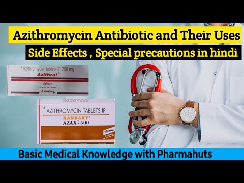 Azithromycin 250mg, 500mg and 100mg tablets