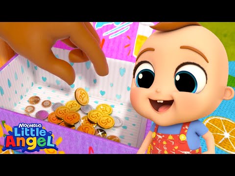 Learning to Count with my Piggy Bank! 🐷🪙 Little Angel Nursery Rhymes
