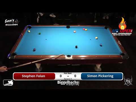 US Open 9 ball Qualifier hot seat pickering:folan