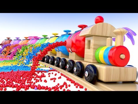 Learn Colors with Preschool Toy Train and Color Balls - Colors Collection for Children