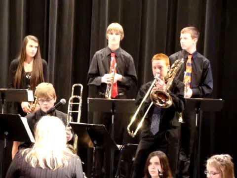 Muscatine High School Jazz Band - "Bones Tones" - 1/26/13