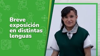 Breve exposición en distintas lenguas