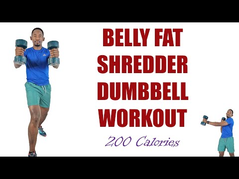 Learn FLAT TUMMY EXERCISES30 Min Belly Fat Shredder Dumbbell Workout200 Calories Mind Luster