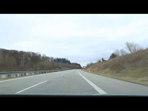 DRIVING IN GERMANY! Absolutely empty autobahn A14 in northern Germany! LOCKDOWN!