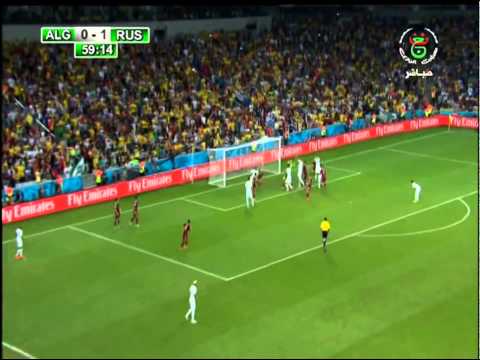 But Islam Slimani contre la Russie en 2014