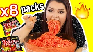 Extreme Spicy Noodle Challenge! *GONE WRONG* Vomit Warning