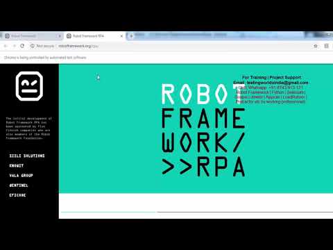 Robot Framework: Multi Window Handling - Handle Tabs[Call/WtsAp: +91-8743913121 Buy Full Course] Video