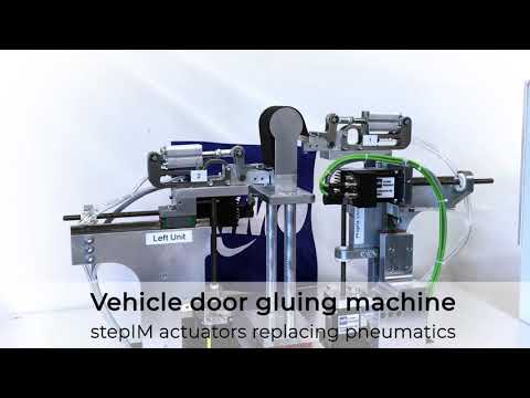 STXI integrated motors in a gluing machines by FRIMO