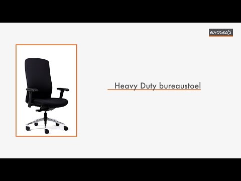 Bureaustoel Euroseats Heavy Duty zwart