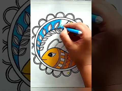 Madhubani 🎨Painting || Madhubani Artwork ||