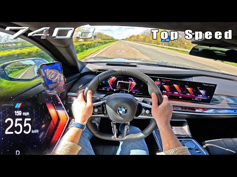 2023 BMW 7 Series 740d is a LONG RANGE CRUISER at the GERMAN AUTOBAHN!