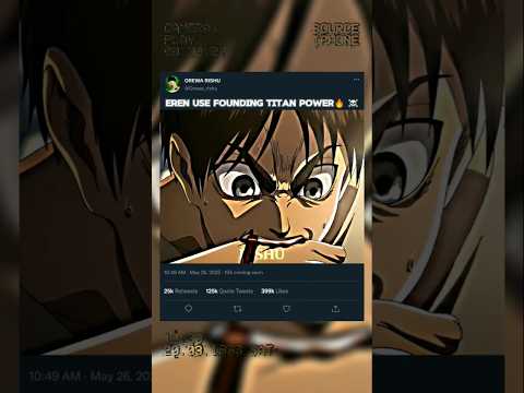 Eren use Founding titan power ☠️