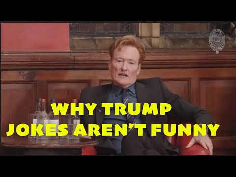 Conan O'Brien on why Trump jokes aren't funny.