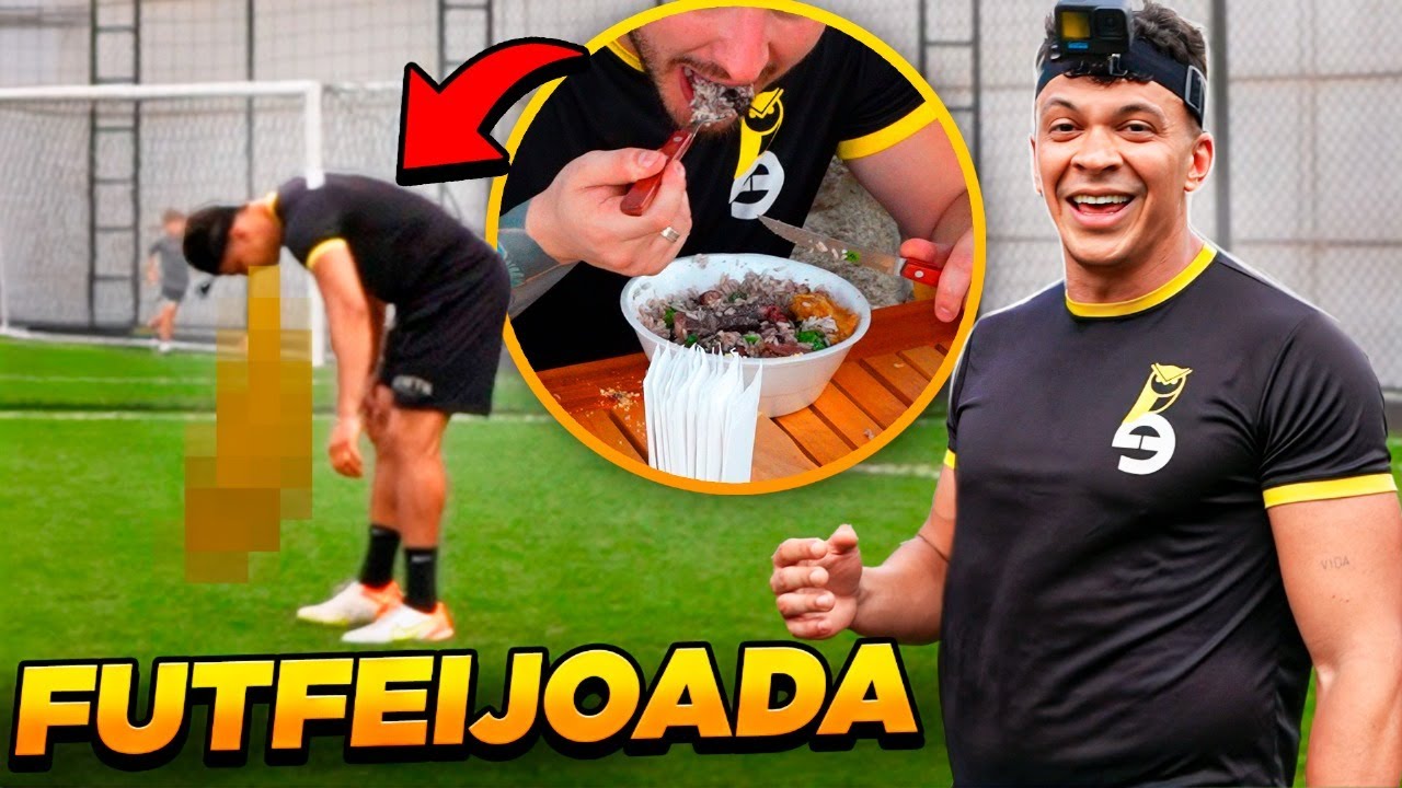 JOGANDO FUTEBOL PÓS FEIJOADA 🥴🤢 *será que pesa mesmo?*