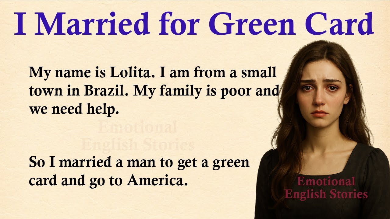 I Married for Greencard ✅ Emotional English Story (A1/A2 Level) ✅