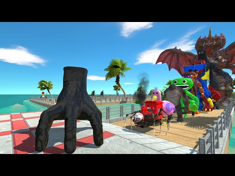 Black Hand Wednesday vs Destoroyah OASIS DEATH RUN - Animal Revolt Battle Simulator