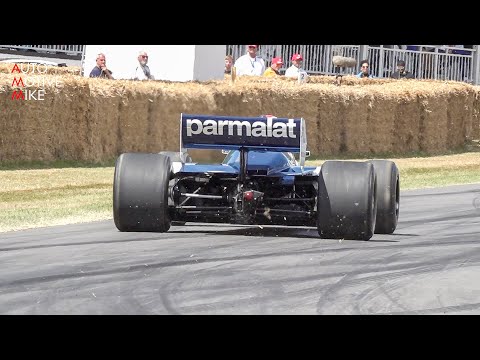 Brabham BT52 F1 Turbo in Action - BMW M12/13 1.5L 4-Cylinder Engine Sound!