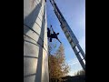 Malowanie Silosu w Krzeszowie| kolor niebieski RAL 5015| Painting the silo blue